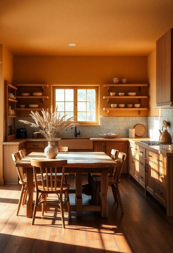 Kitchen Paint Color Ideas: Earthy Brown Tones