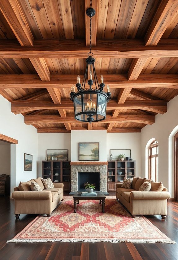 Wooden Ceiling Design Ideas: Rustic Wooden Ceiling Designs