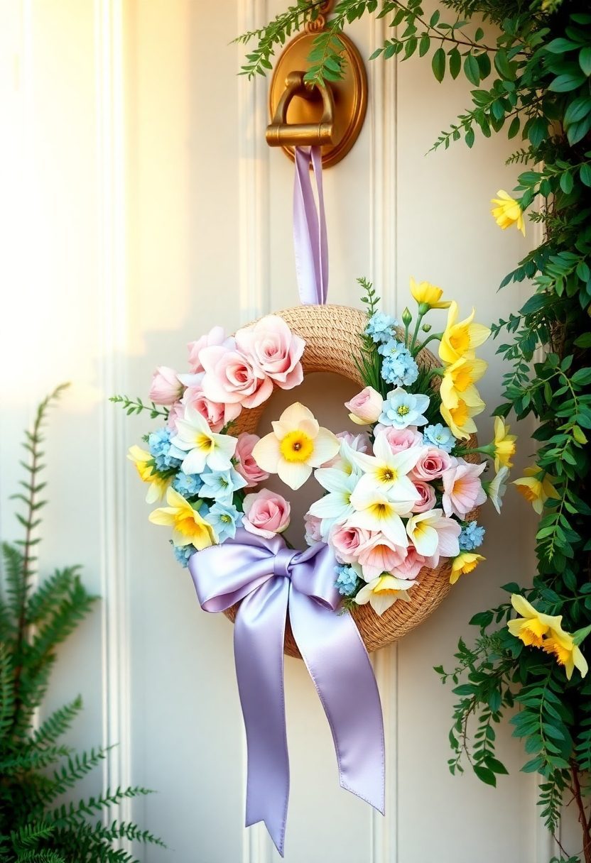 Spring Front Door Decor Ideas: Spring Themed Door Hangers