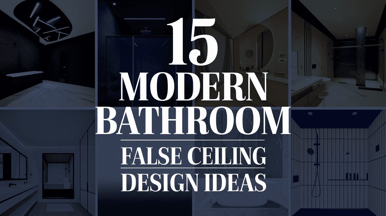 Modern Bathroom False Ceiling Design Ideas