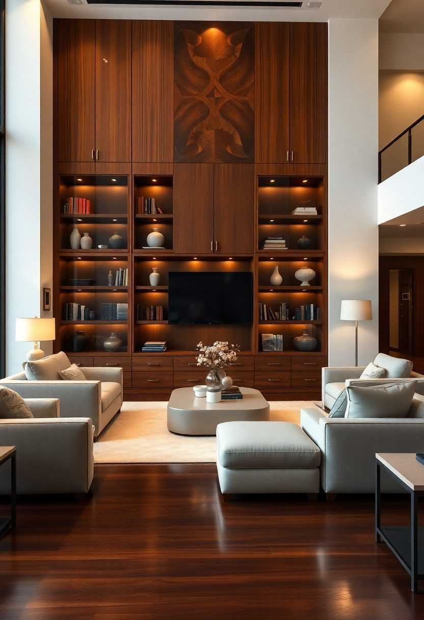 Luxury Living Rooms Design Ideas: Sophisticated Storage Solutions