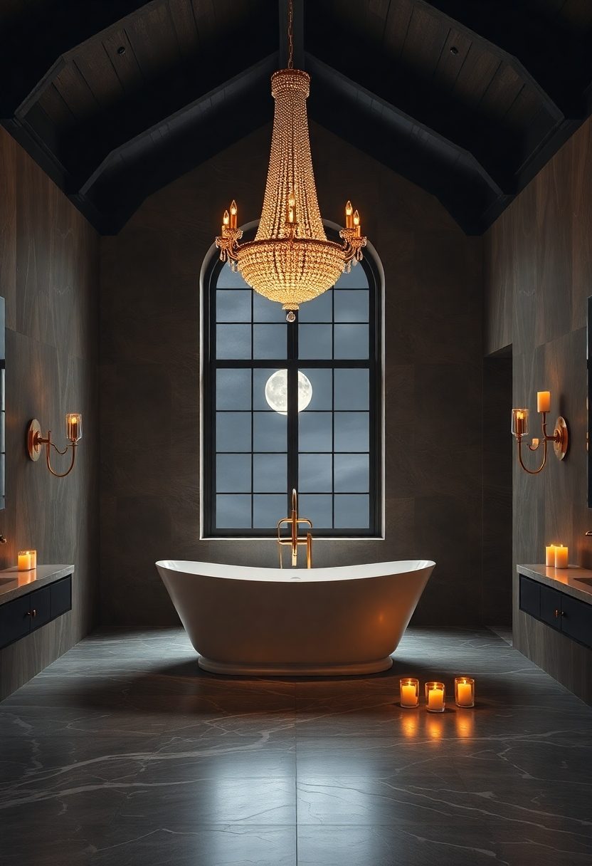 Luxury Bathroom Designs Ideas: Moody Lighting Fixtures