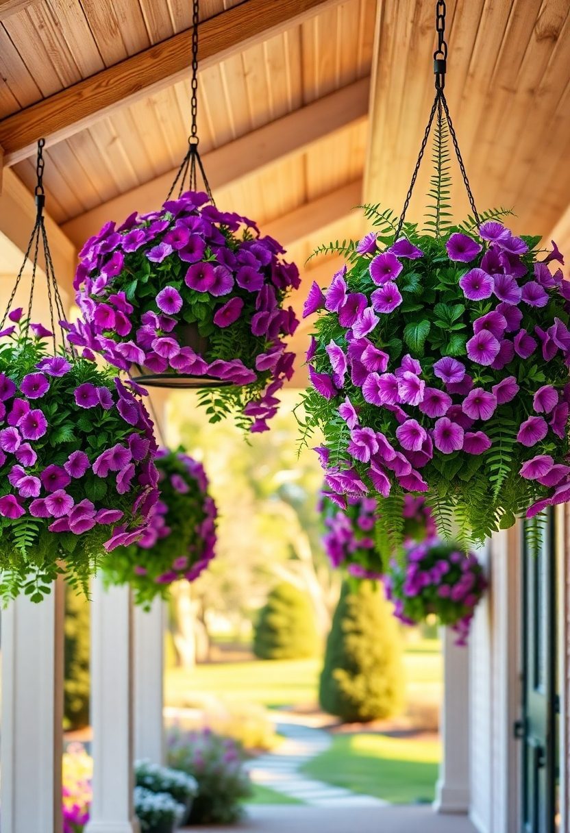 Spring Porch Decor Ideas: Hanging Baskets Galore