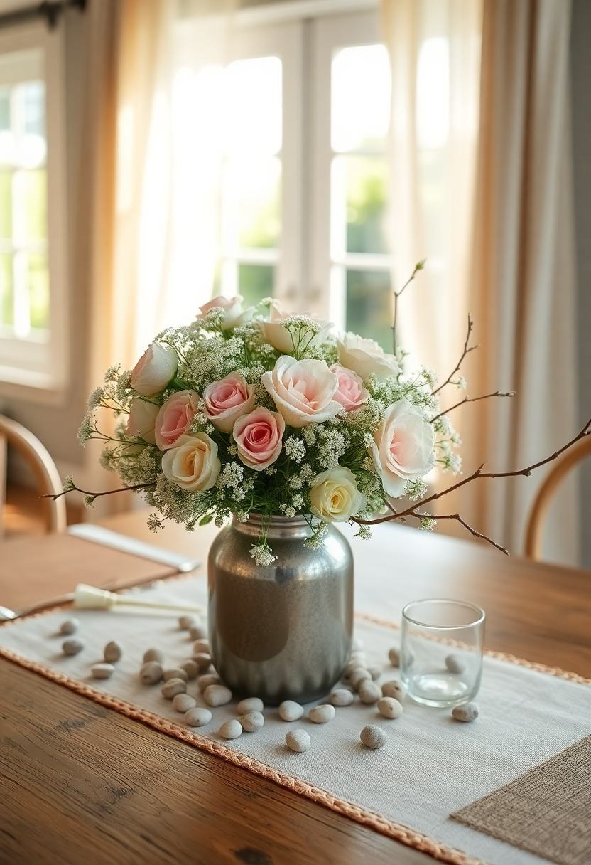 Floral Home Decor Ideas: Garden Themed Centerpieces