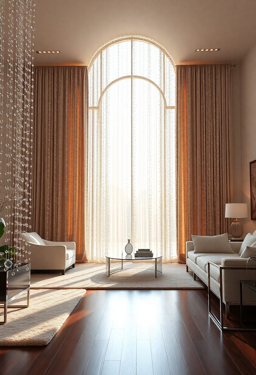 Luxury Curtain Design Ideas: Stunning Crystal Beaded Curtains