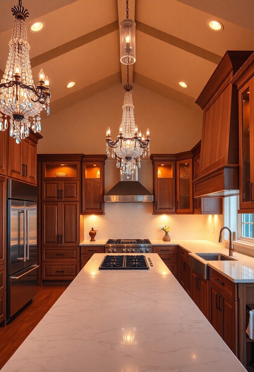 Luxury Kitchen Design Ideas: Stunning Lighting Fixtures to Complete the Look