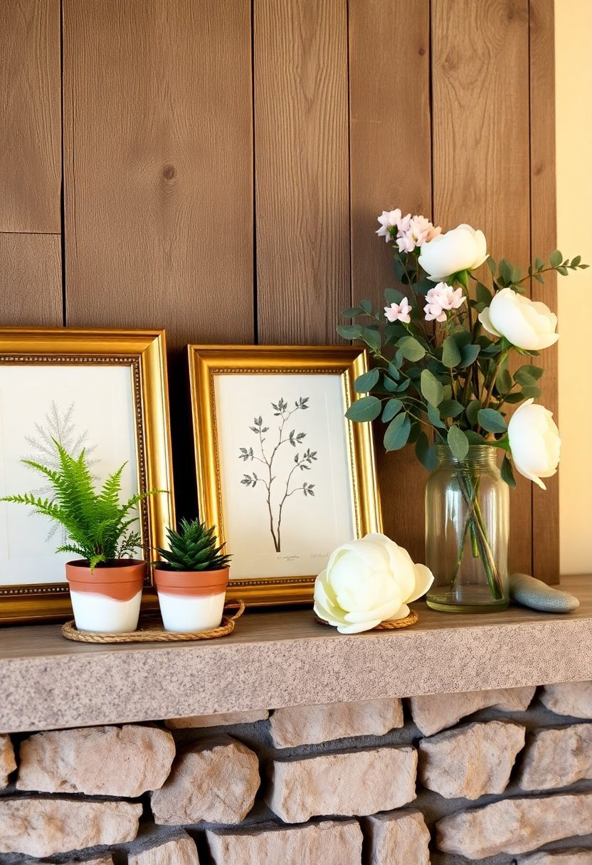 Spring Mantel Decorating Ideas: Nature-Inspired Accents