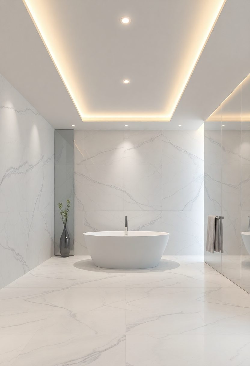 Modern Bathroom False Ceiling Design Ideas: Ambient Lighting Solutions for Bathroom Ceilings