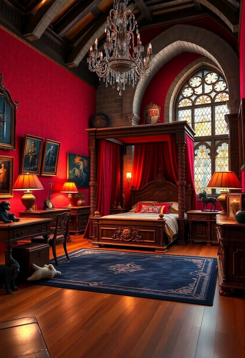 Luxury Kids Bedroom Design Ideas: Medieval Knight's Chamber