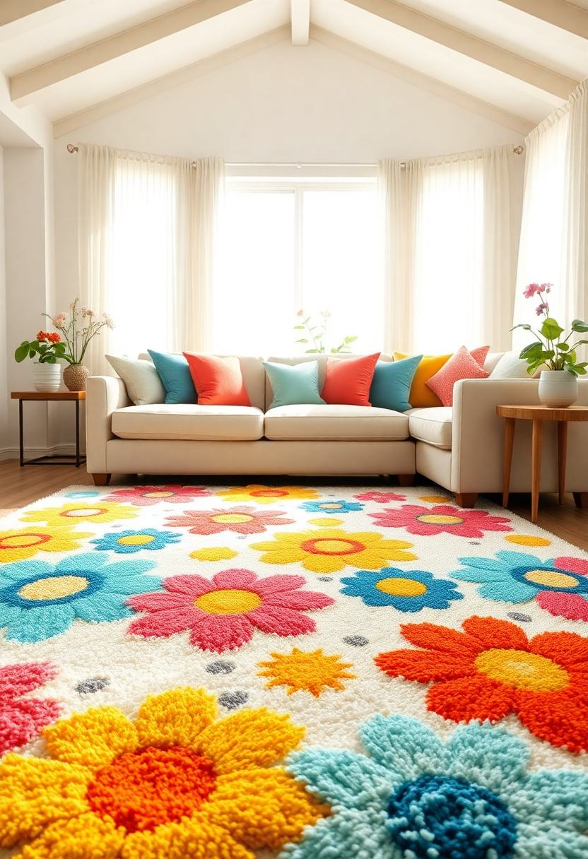 Floral Home Decor Ideas: Vibrant Floral Rugs