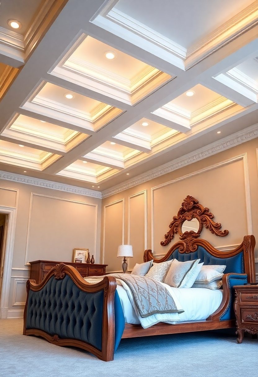 Bedrooms False Ceiling Design Ideas: Ceiling Designs With Hidden Lighting Fixtures