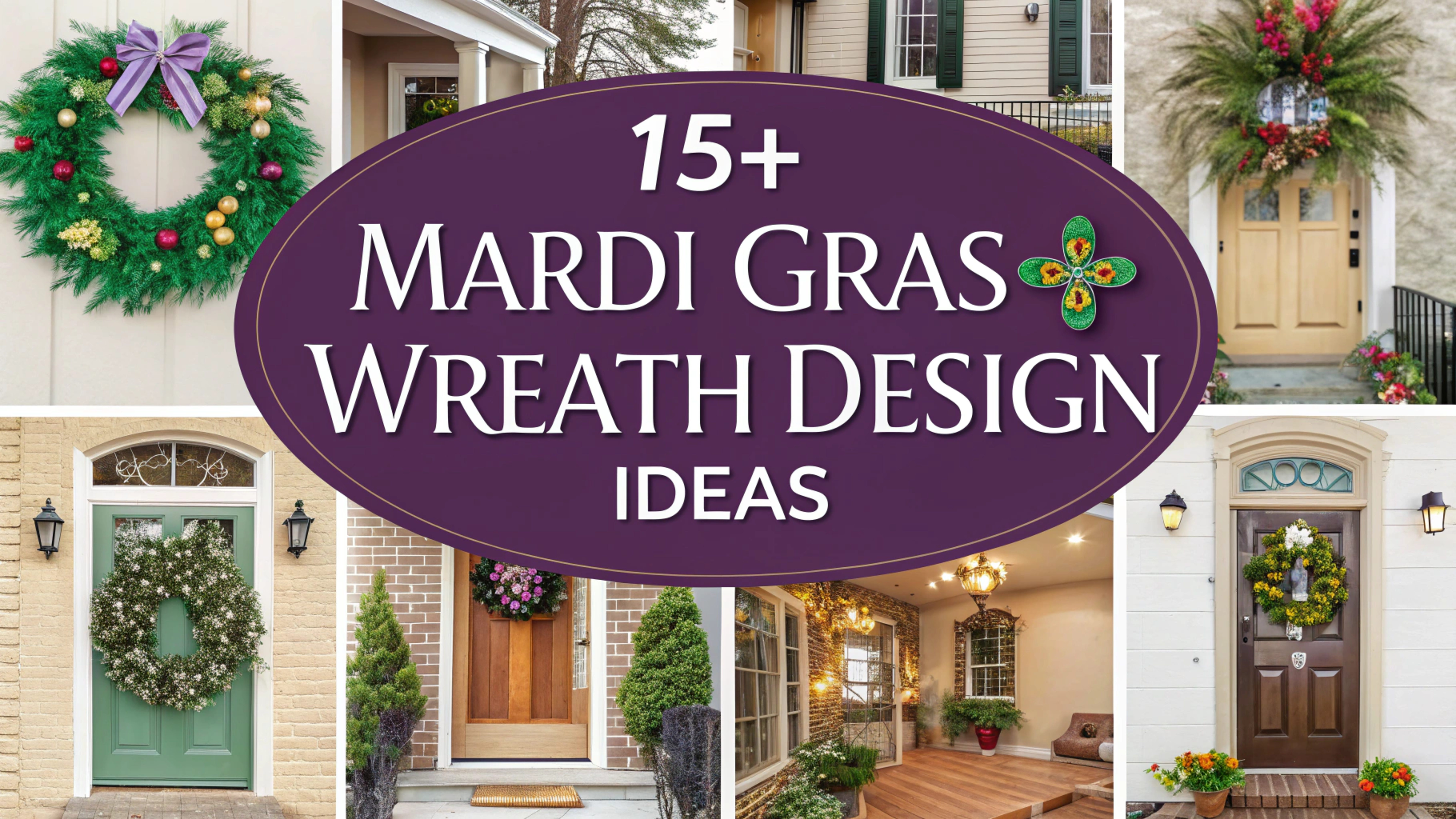 Mardi Gras Wreath Design Ideas