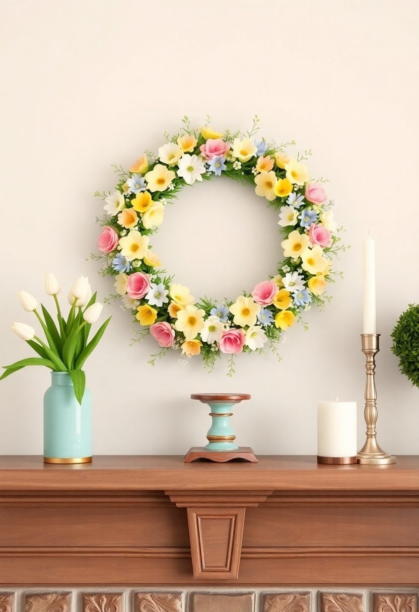 Spring Mantel Decorating Ideas: DIY Spring Decor Projects