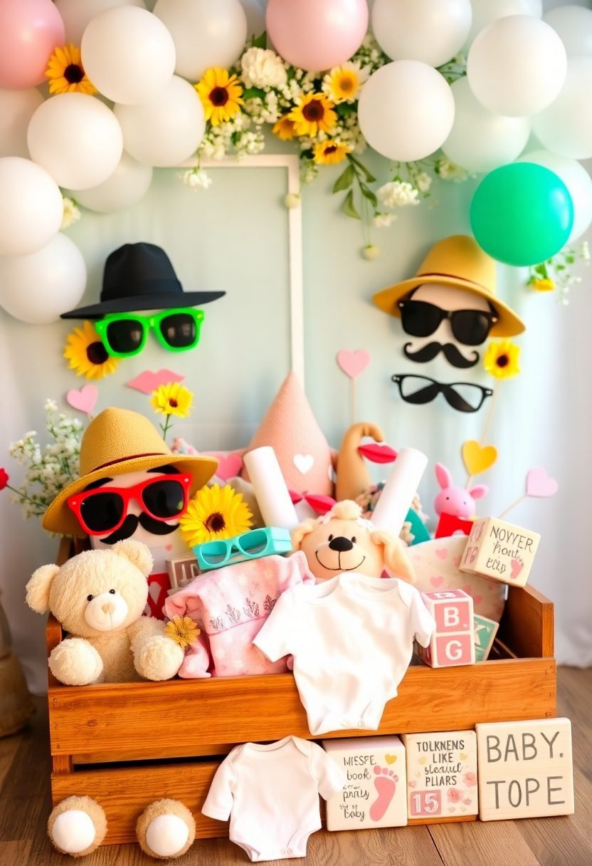 August Baby Shower Ideas: DIY Photo Booth Props