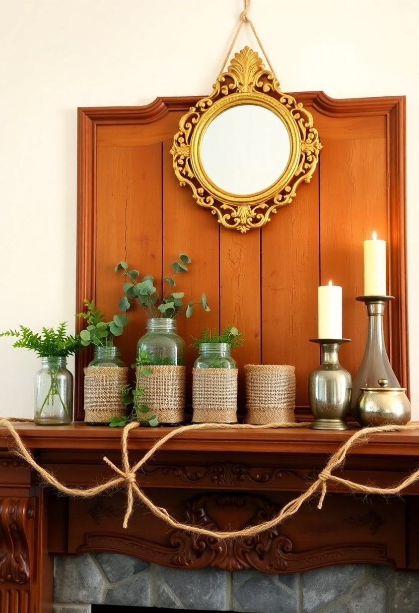 Spring Mantel Decorating Ideas: Mantel Makeover On A Budget