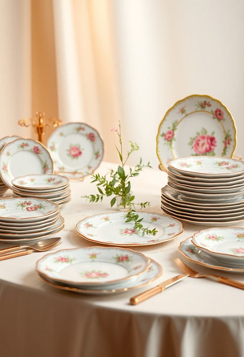 Floral Home Decor Ideas: Floral Patterned Plates