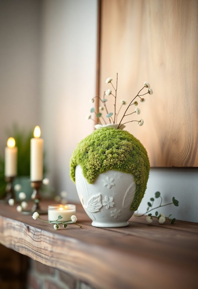 Spring Mantel Decorating Ideas: Seasonal Mantel Sculptures