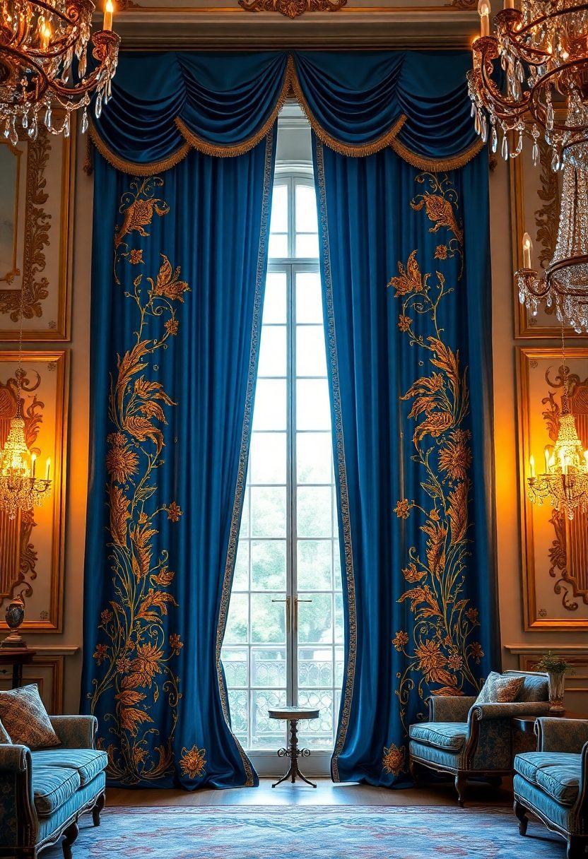 Luxury Curtain Design Ideas: Beautifully Embroidered Curtain Panels