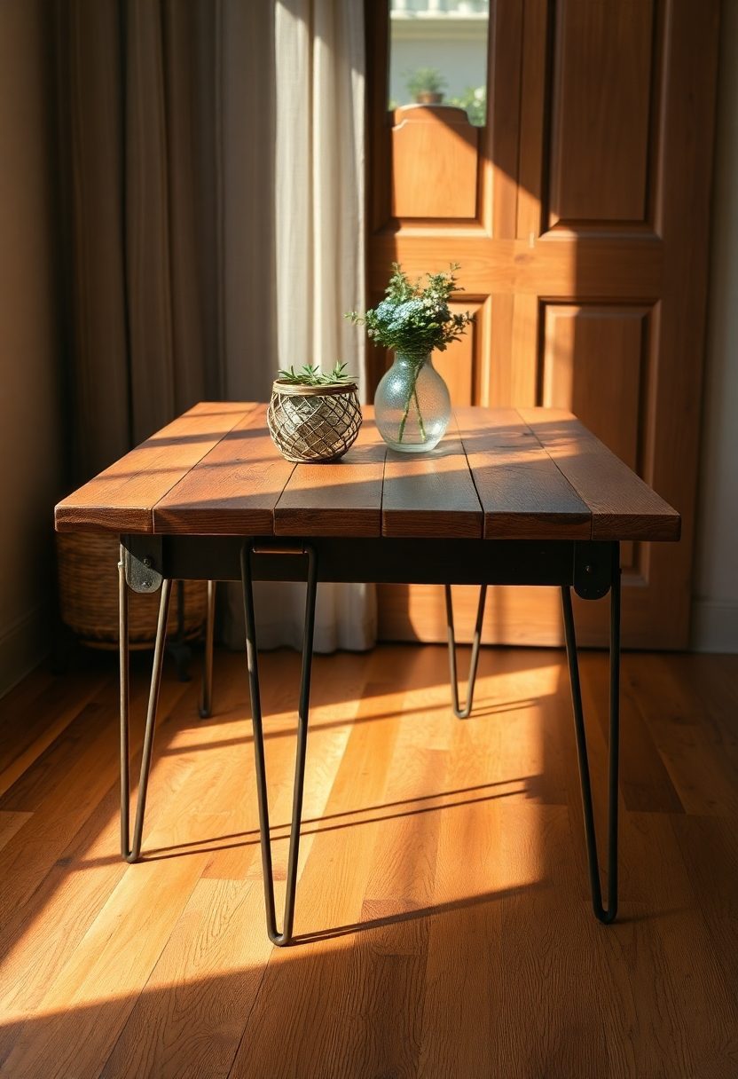 DIY Home Decor Craft Ideas: Repurposed Old Door Table