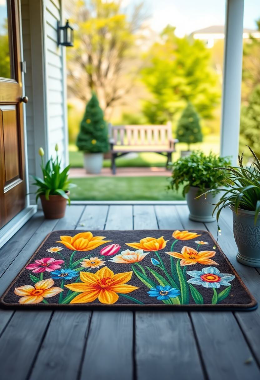 Springs Decor Ideas: Welcome Spring With a New Doormat