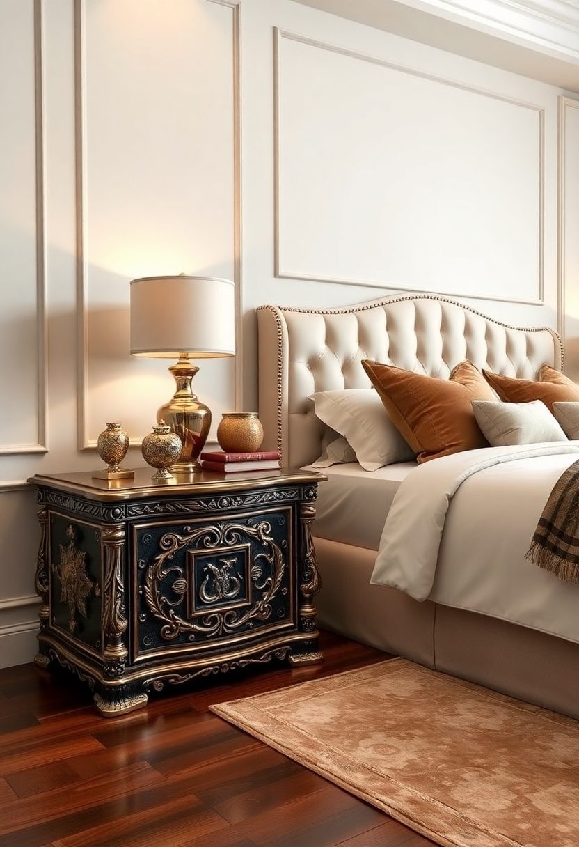 Luxury Bedrooms Furniture Ideas: Stylish Nightstands With Designer Details