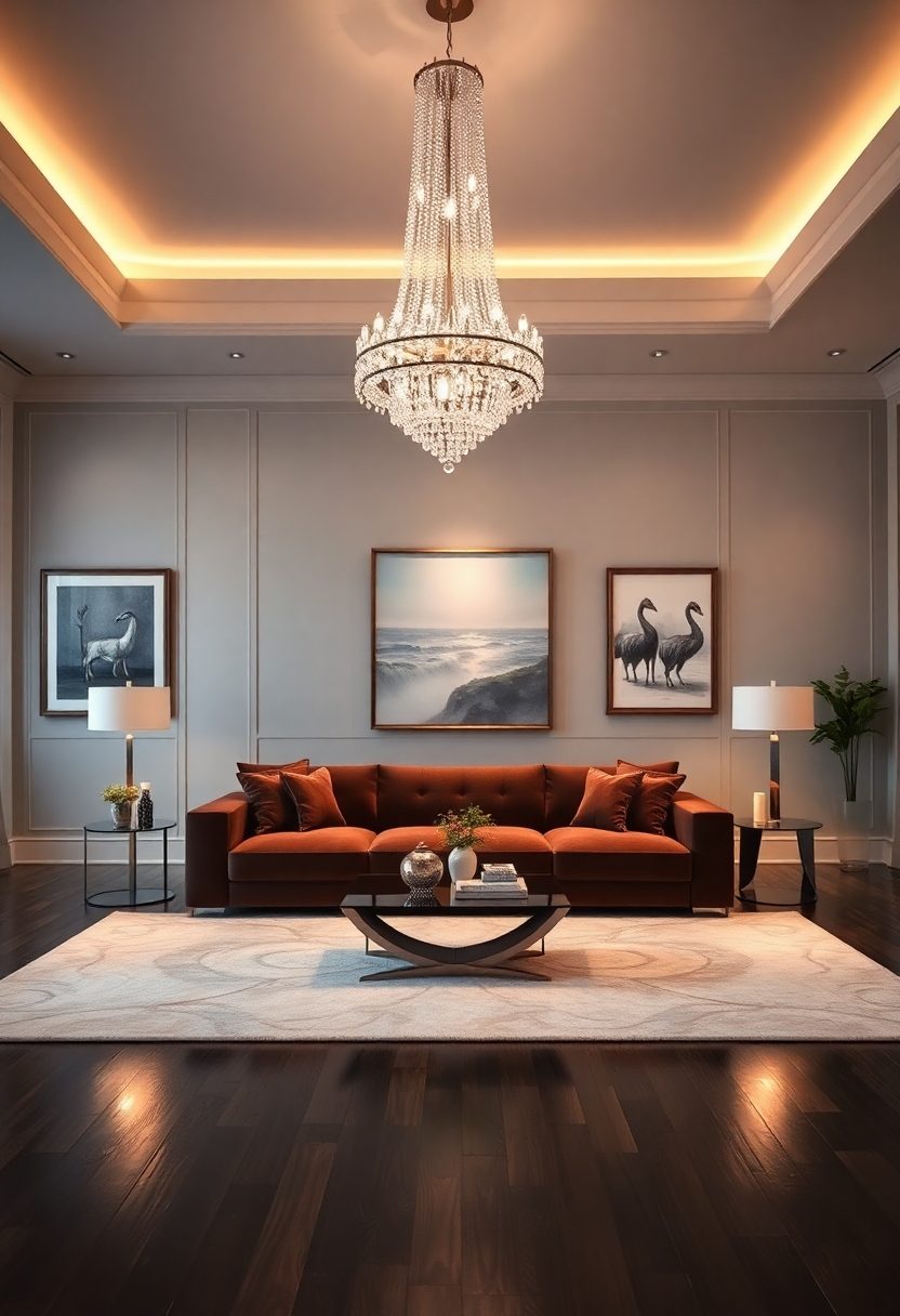 Luxury Living Rooms Design Ideas: Luxurious Lighting Designs