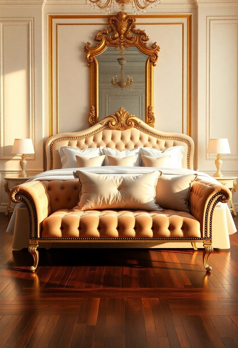 Luxury Bedrooms Furniture Ideas: Luxe Bench Seating for a Touch of Elegance