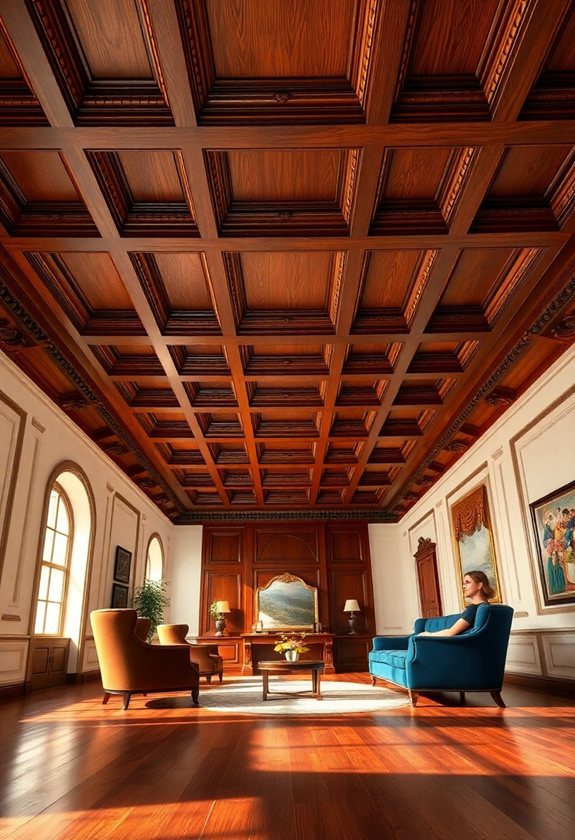 Wooden Ceiling Designs: Wooden Coffered Ceiling Styles