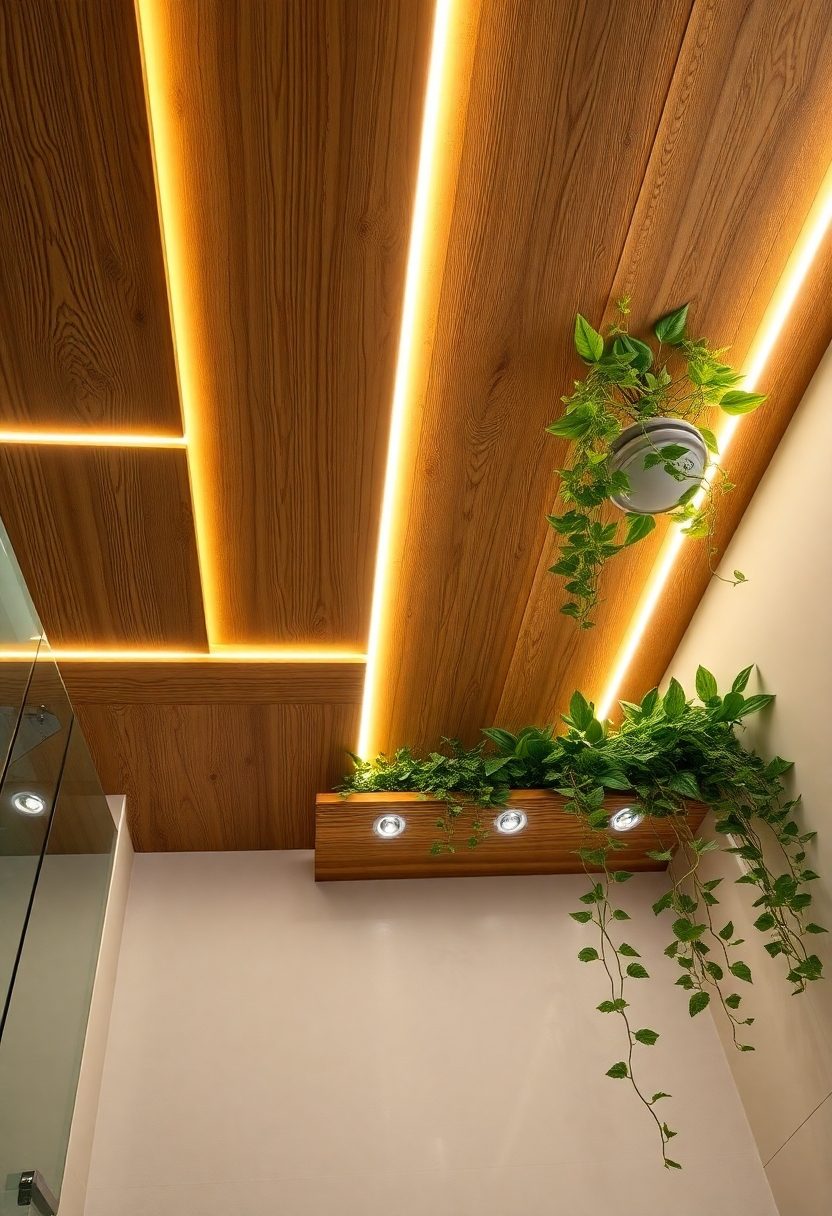 Modern Bathroom False Ceiling Design Ideas: False Ceiling Designs That Incorporate Natural Elements