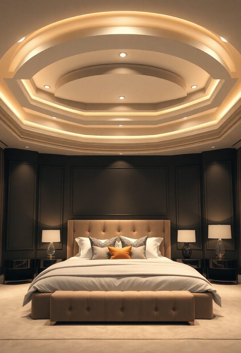 Bedroom False Ceiling Design Ideas: Dramatic Tiered Ceiling Concepts