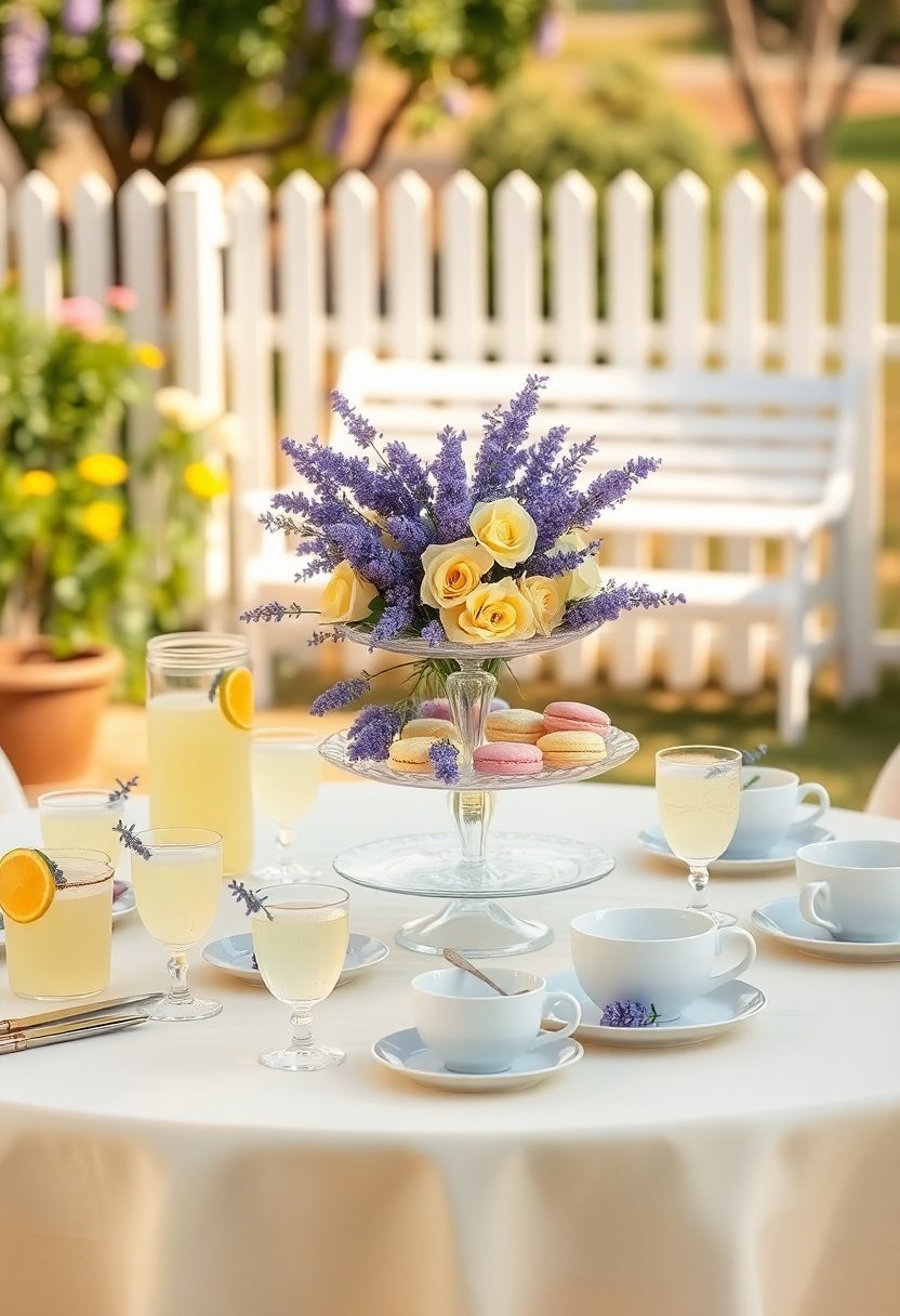 August Baby Shower Ideas: Lemonade And Lavender Theme