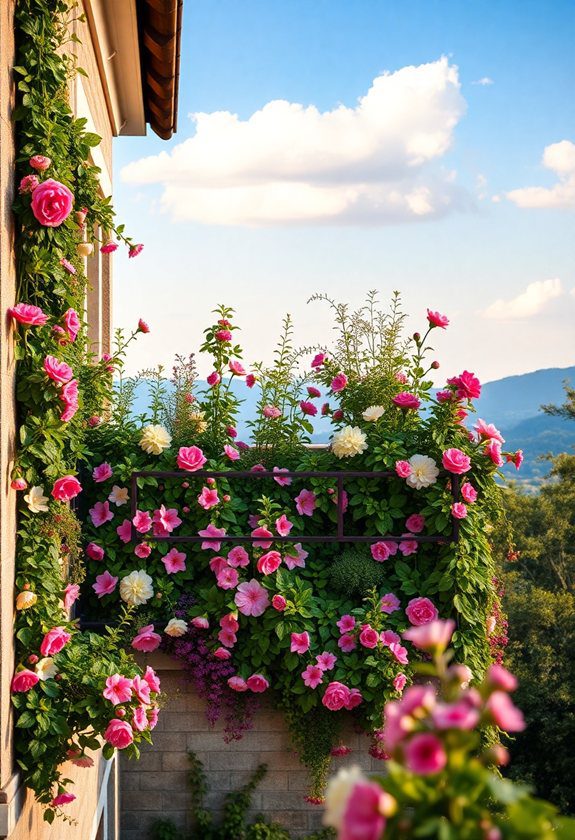 Balcony Wall Painting Ideas: Vertical Garden Wall Painting Ideas