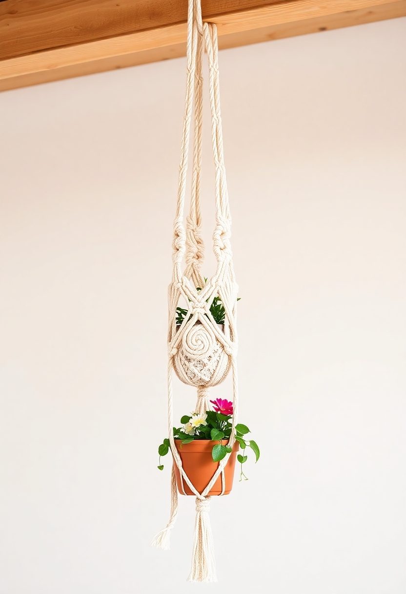 DIY Home Decor Craft Ideas: Macrame Plant Hangers