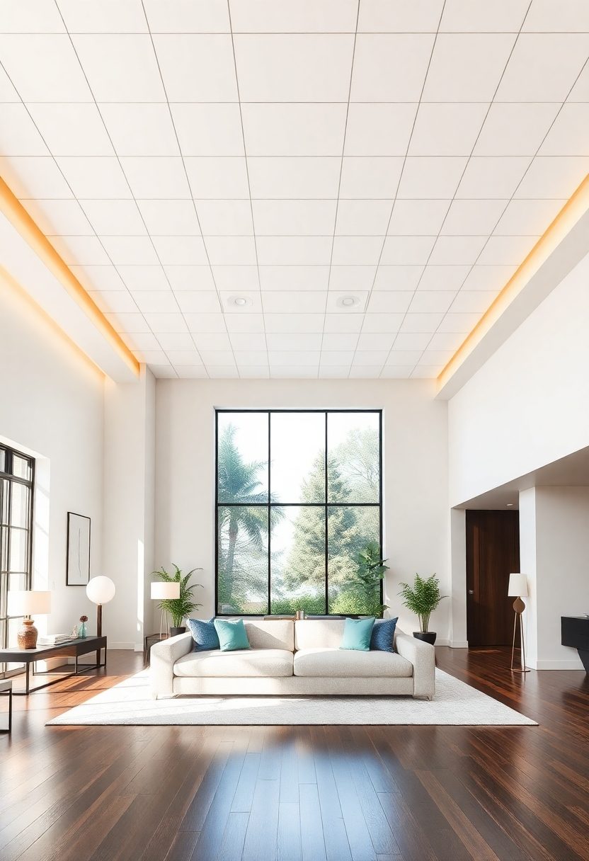 Genius 2-Fan False Ceiling Design Ideas: Impressive False Ceiling Ideas for High Ceilings