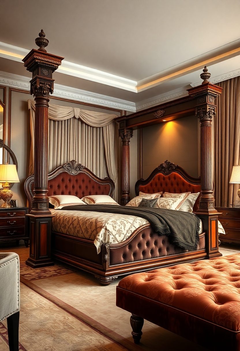 Luxury Bedrooms Furniture Ideas: Luxurious Bed Frames for the Ultimate Sleeping Experience