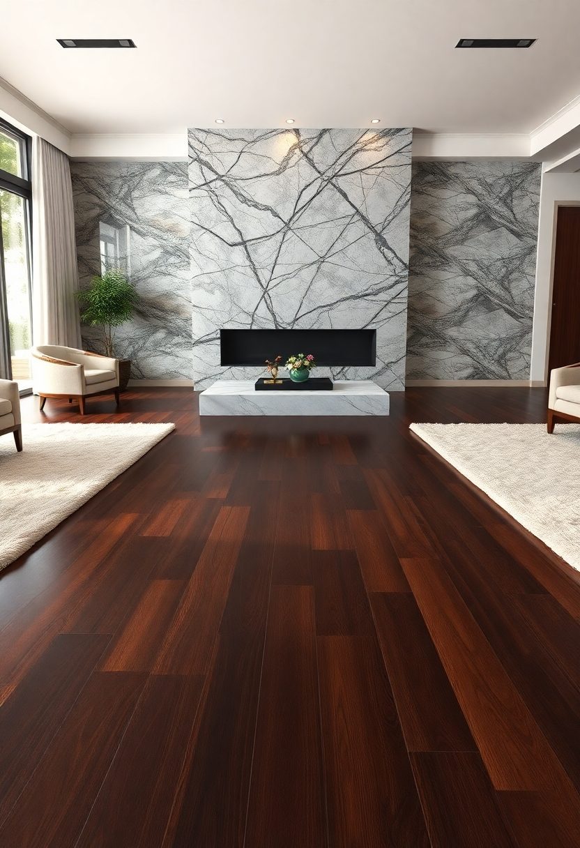 Luxury Living Rooms Design Ideas: Luxe Flooring Options