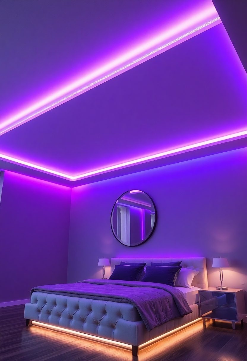 Bedrooms False Ceiling Design Ideas: Modern False Ceiling Ideas With LED Lights