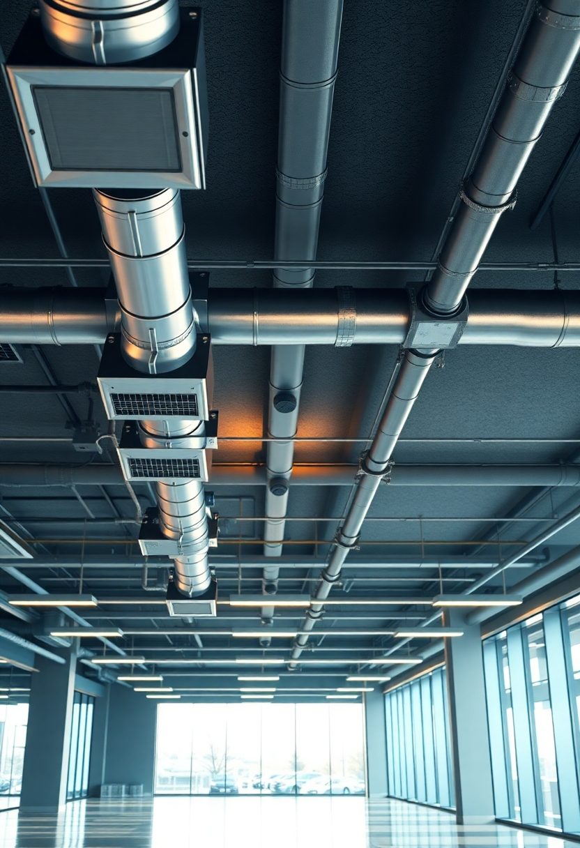 Modern Office False Ceiling Design Ideas: Exposed Ductwork False Ceilings