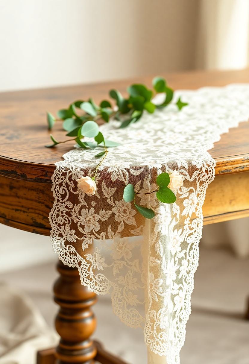 Floral Home Decor Ideas: Delicate Floral Lace