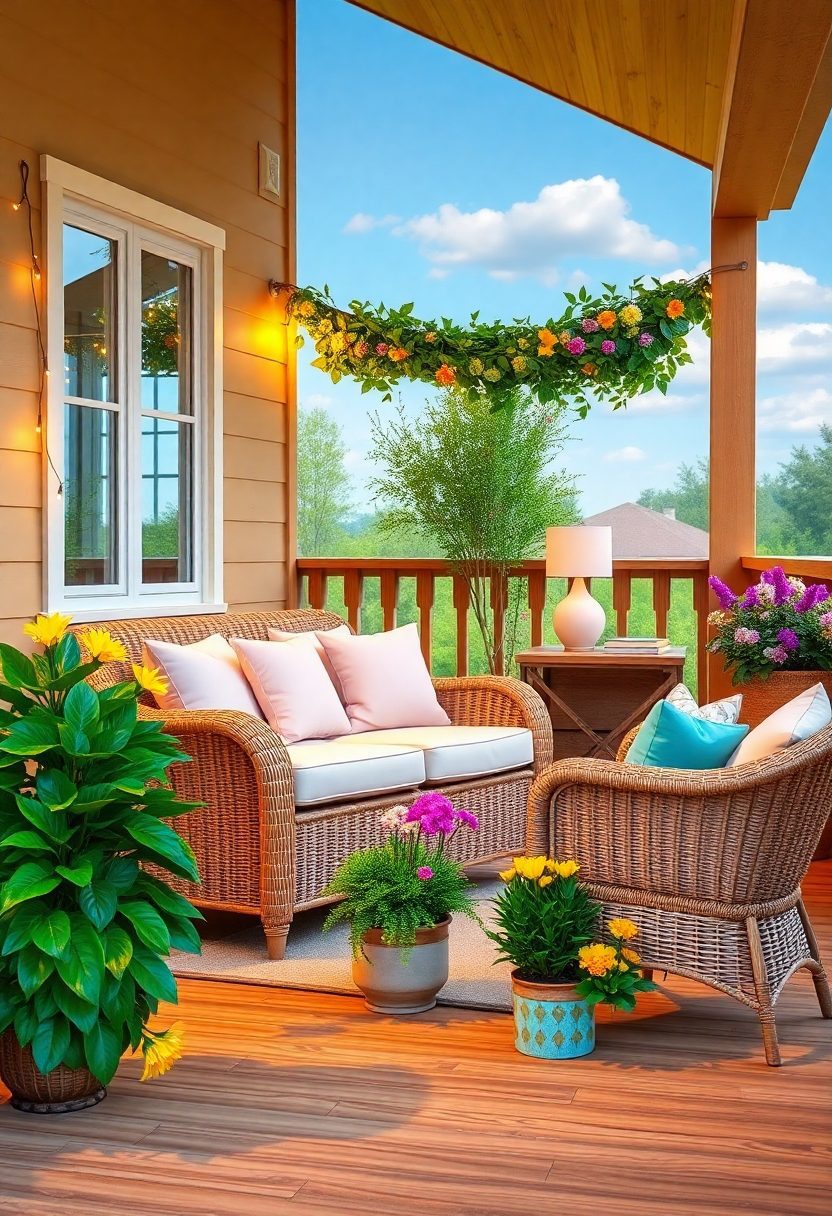 Spring Porch Decor Ideas: Cozy Seating Areas