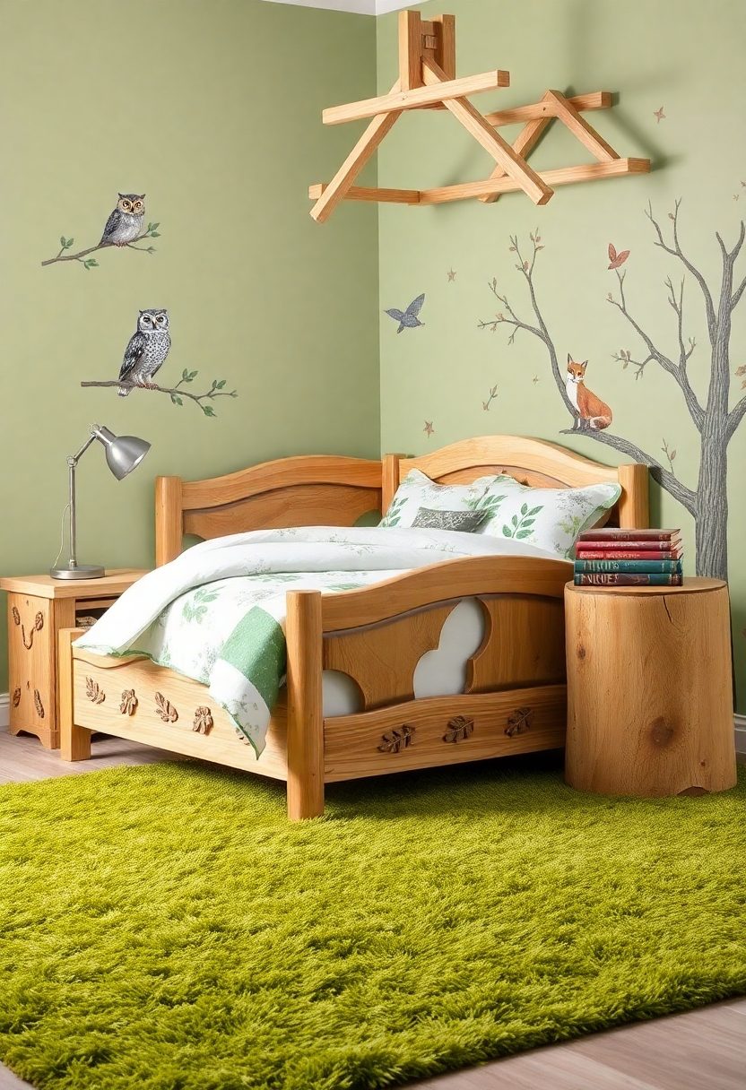 Luxury Kids Bedroom Design Ideas: Whimsical Woodland Wonderland