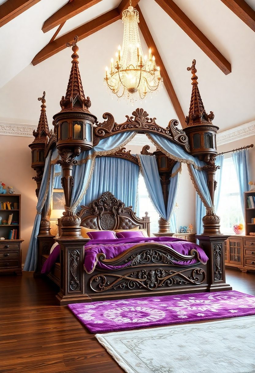 Luxury Kids Bedroom Design Ideas: Fairy Tale Castle Bed