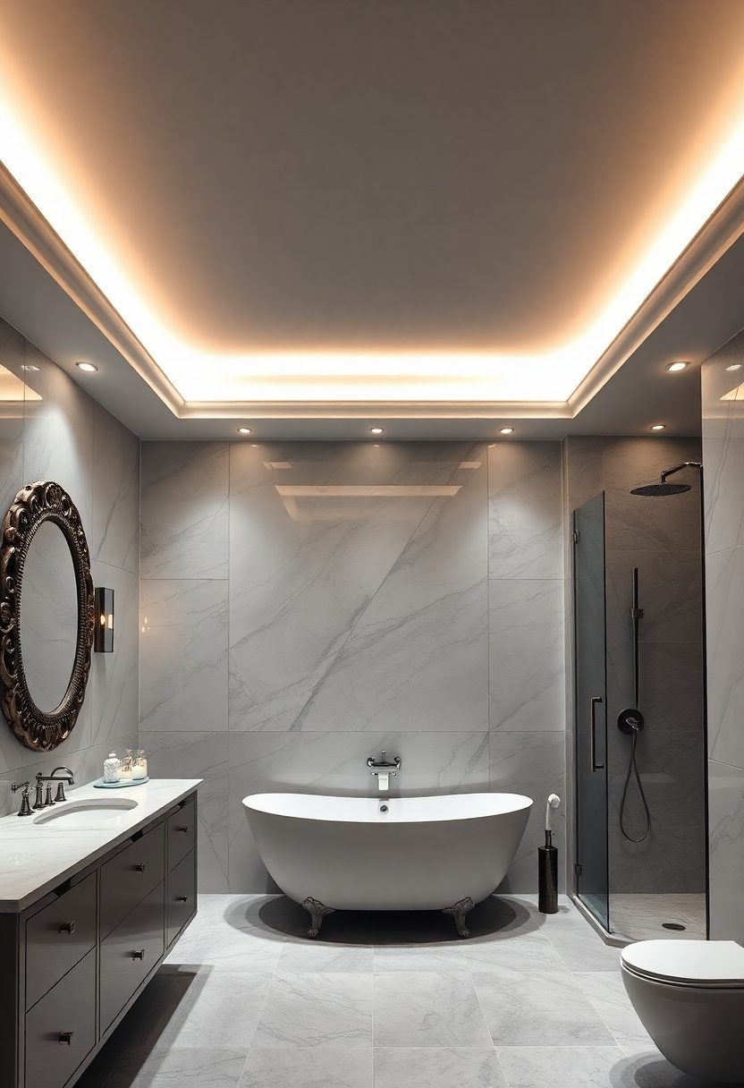 Modern Bathroom False Ceiling Design Ideas: Retrofitting Traditional Bathrooms With Modern Ceilings