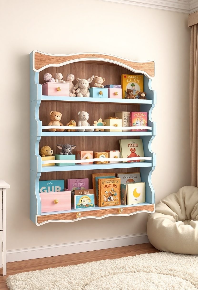 DIY Kids Room Decor Ideas: DIY Shelf Decor For Storage