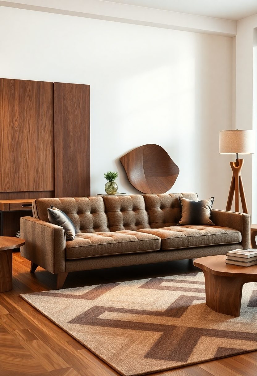 Luxury Sofa Living Room Ideas: Mid Century Modern Inspired