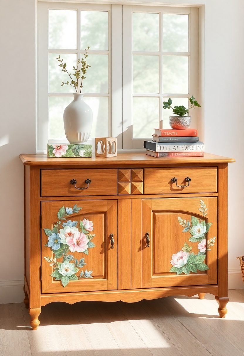 DIY Home Decor Craft Ideas: Decoupage Furniture Makeover