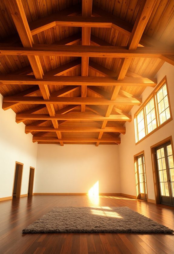 Wooden Ceiling Designs: Exposed Beam Wooden Ceilings