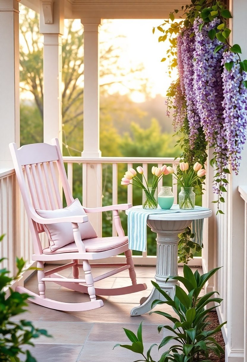 Spring Porch Decor Ideas: Pastel Color Schemes