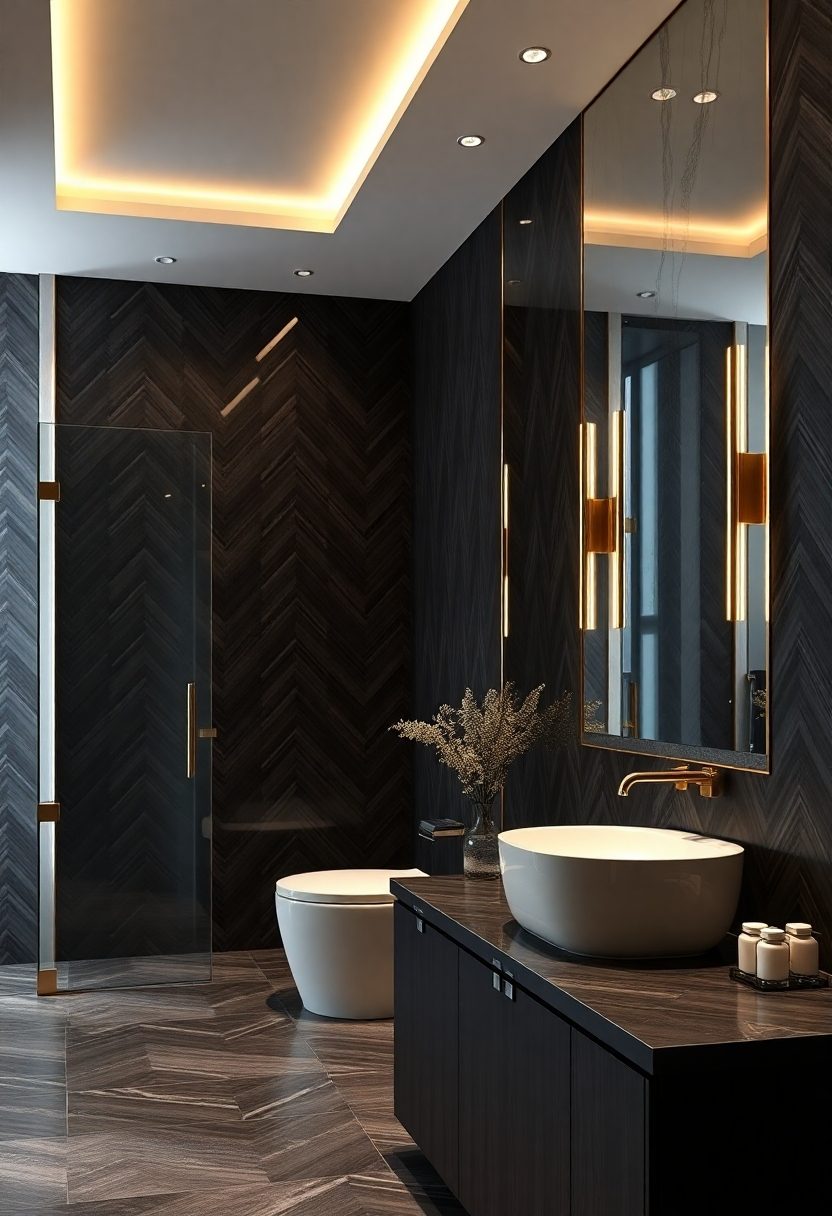 Luxury Bathroom Designs Ideas: Elegant Wall Paneling Designs