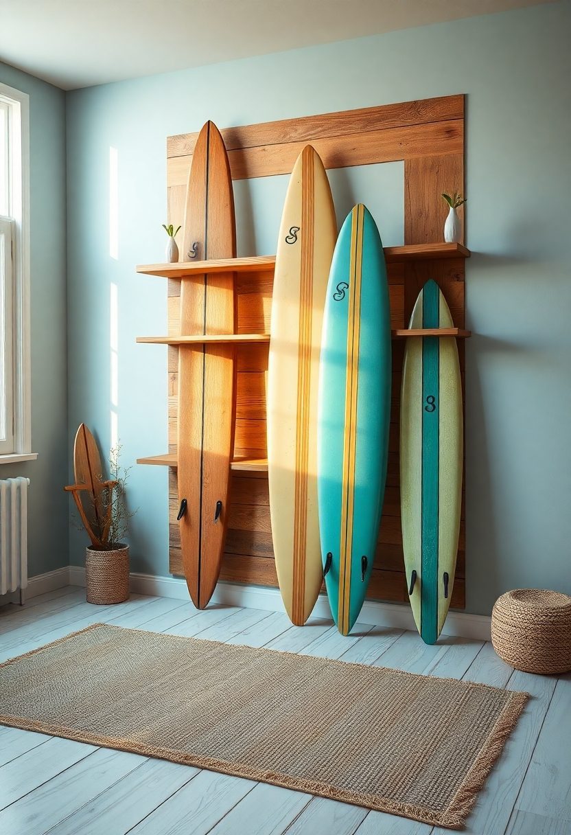 Rooms Decor Ideas: Surfboard Shelves